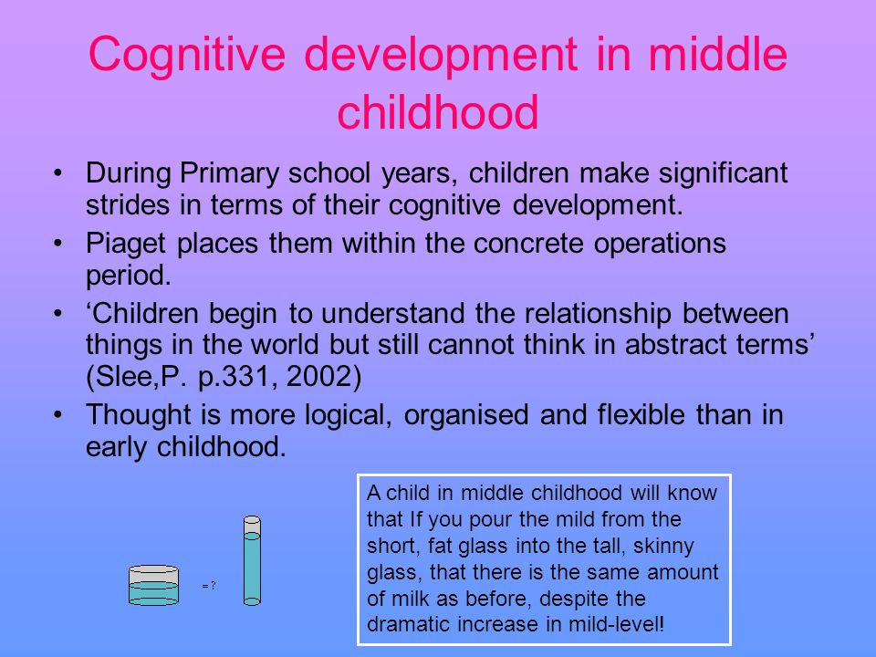 Cognitive development of primary schooler top